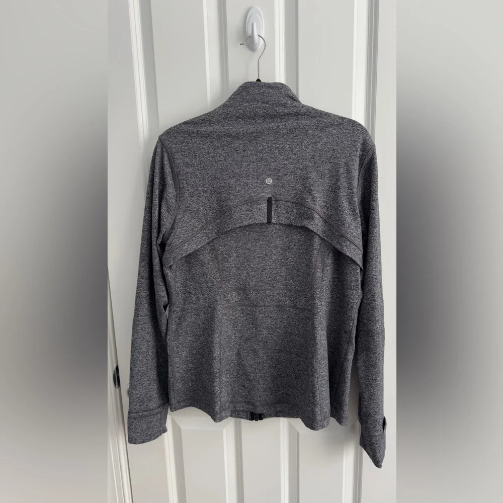 Lululemon Define Jacket Luon Heathered Black Size 16 - Picture 2 of 3